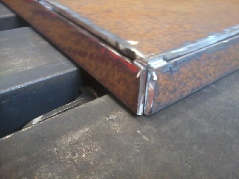 Technique to bend 1/4" plate without a press.